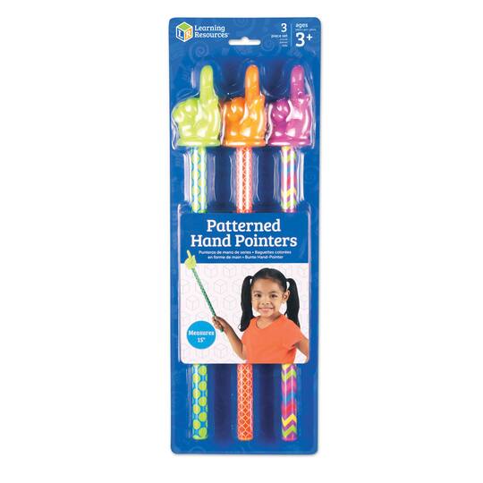 Learning Resources® Patterned Hand Pointers, 3 Pack